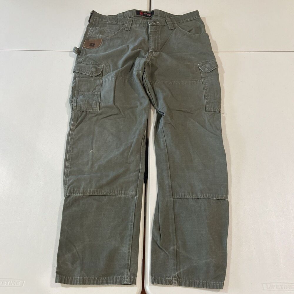 Riggs Wrangler Men 3W020BR Ripstop Rip Stop Work Pants Carpenter 38x32